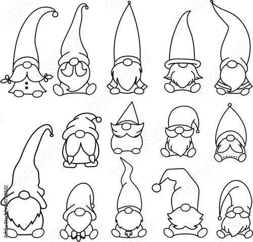 Cute gnome designs. photo
