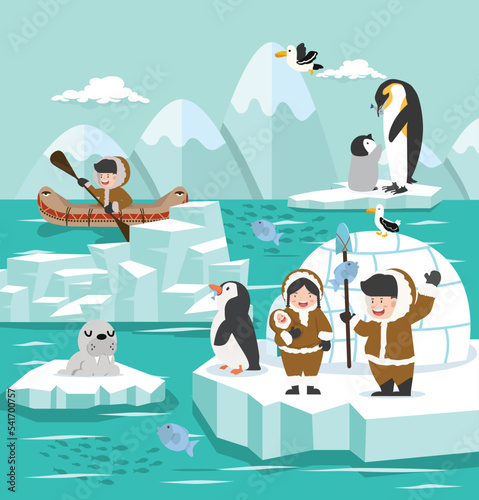  Cartoon nature North pole Arctic