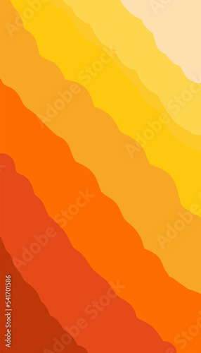 Abstract background for design, Orange banner background, geography and landscapes, fantastic illustration, colorful wallpaper 4k, ink, paint, drawing materials, cartoon image.Watercolor Painting