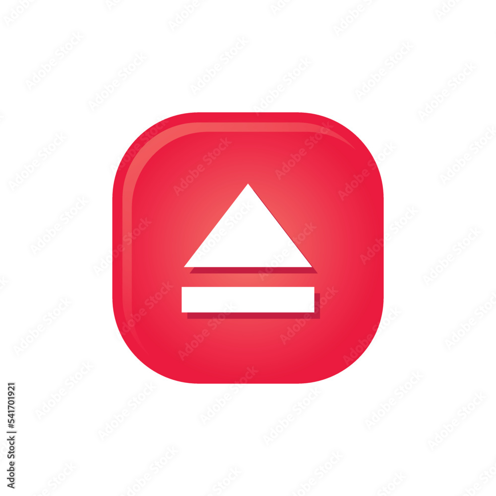 Media Video Button Icon Vector Media Video Button Icon Vector