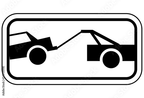 parking sign and labels tow away zone no parking violator will be ticketed, fine, booted and tow away set