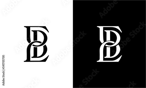letter eb abstract logo design
