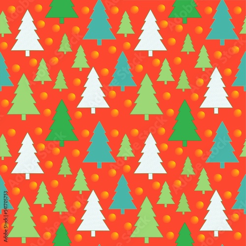 christmas tree pattern,christmas seamless pattern.