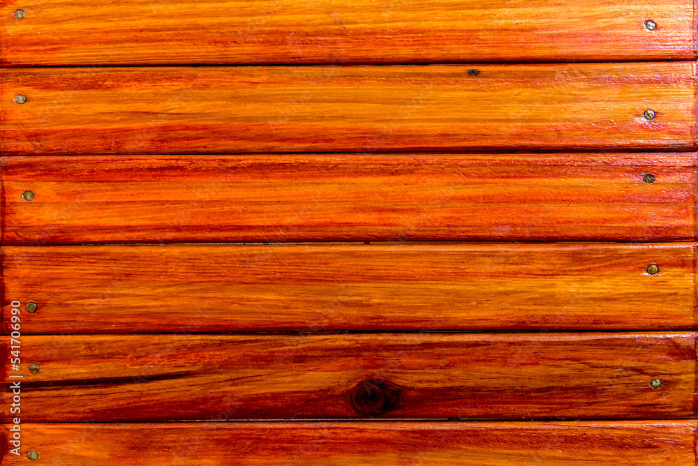 Fototapeta premium Orange Wooden wall texture background