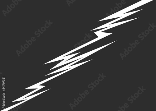 Two side background separated with spike line pattern. Versus mode background