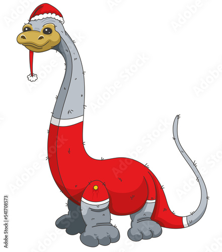 Diplodocus : dinosaure déguisé pour Noël photo