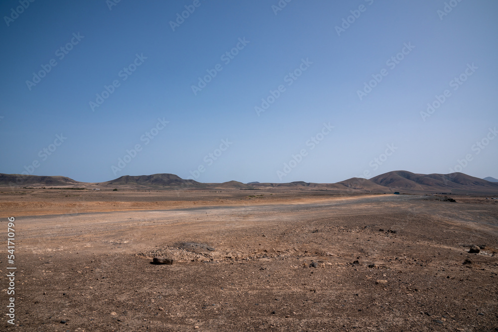 landscape in the desert of Cannaries island