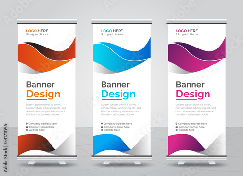 Business Corporate rollup banner design template