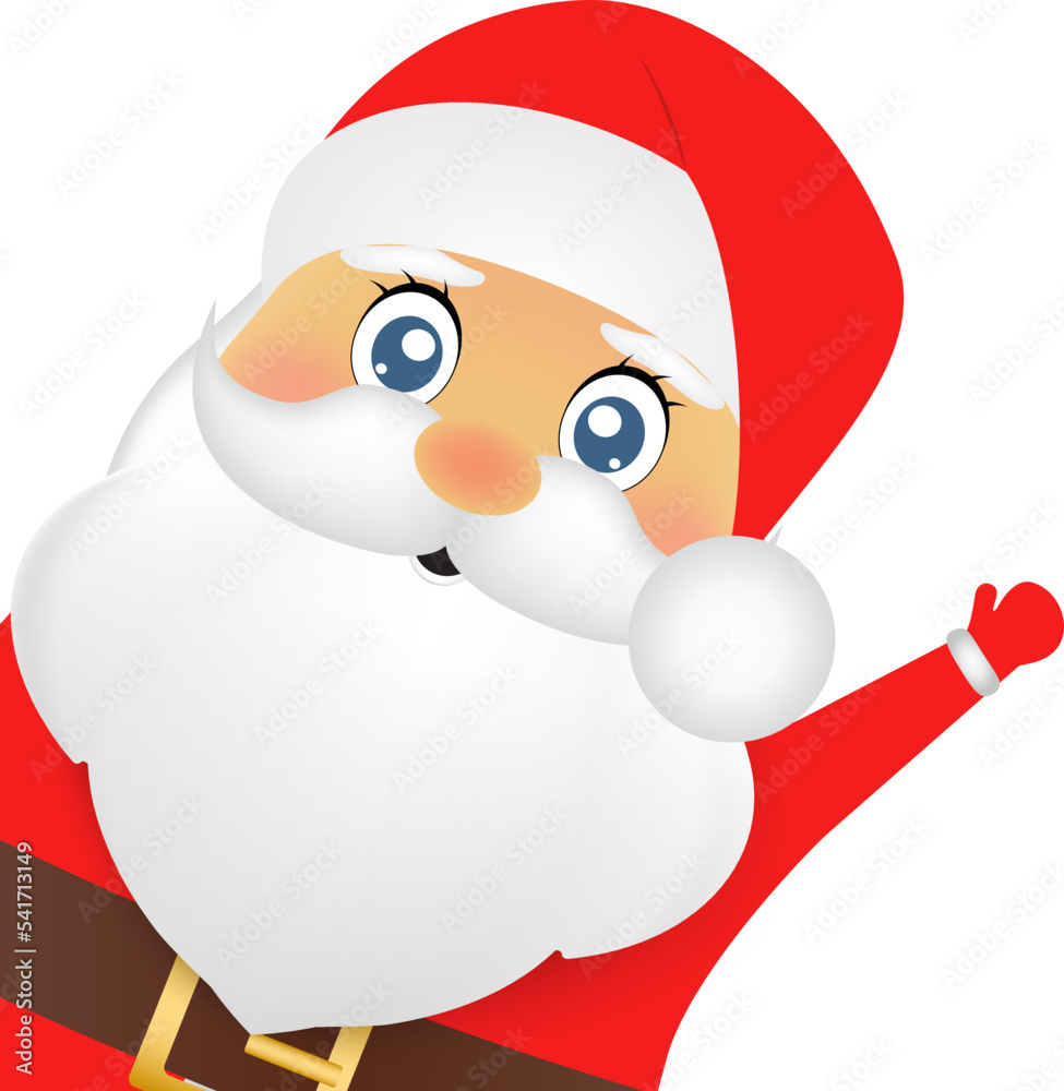 Santa Claus for Christmas on a white background Santa Claus for Christmas on a white background