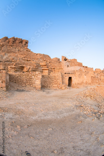 Guermassa  abandoned mountain  Southern Tunisia  Tataouine region