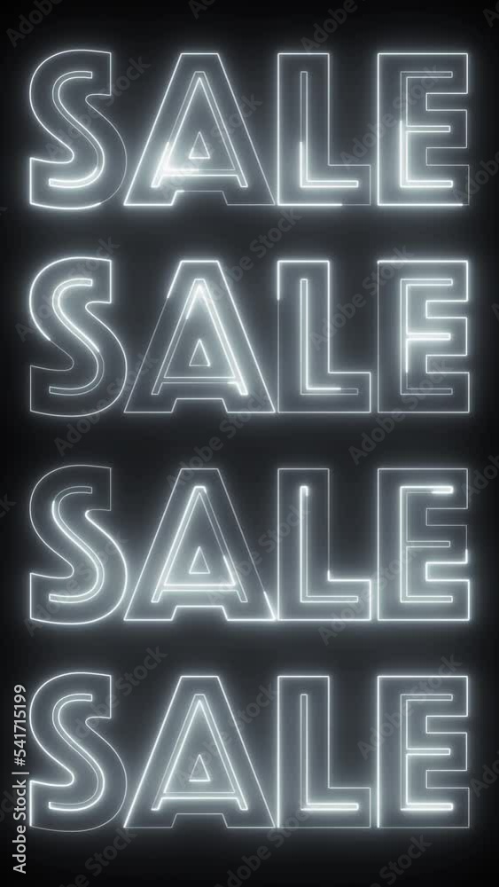 Sale white neon sign Sale white neon sign