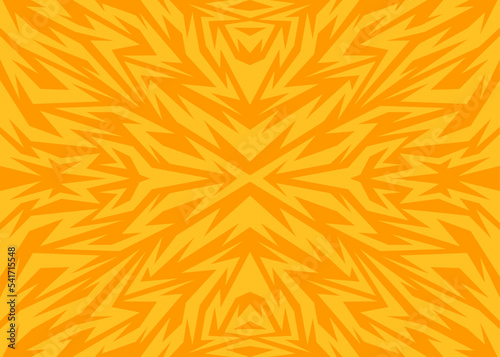 Fototapeta Naklejka Na Ścianę i Meble -  Abstract yellow background with geometric tribal ornament pattern