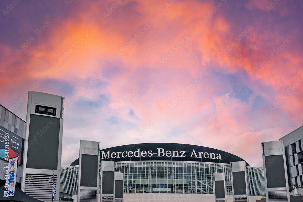 Berlin, Germany, October 2, 2022 MercedesBenz Arena in Berlin. The
