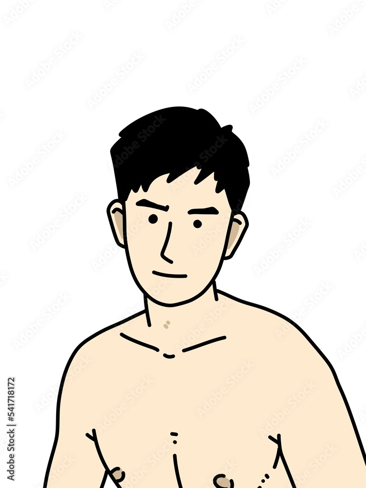 cute man cartoon on white background cute man cartoon on white background