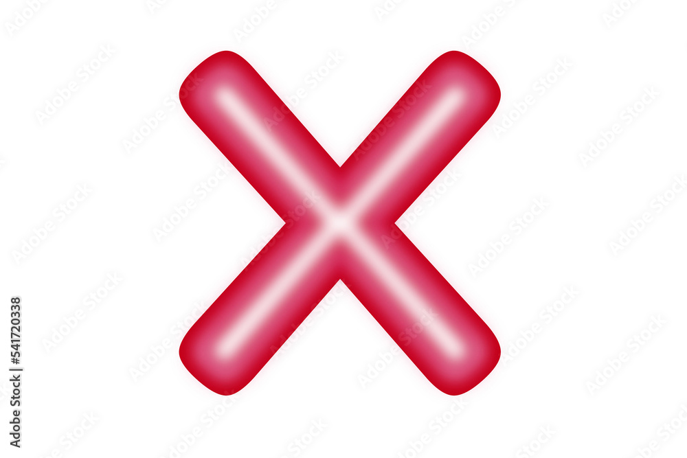 Obraz premium letter x 3d colored balloon