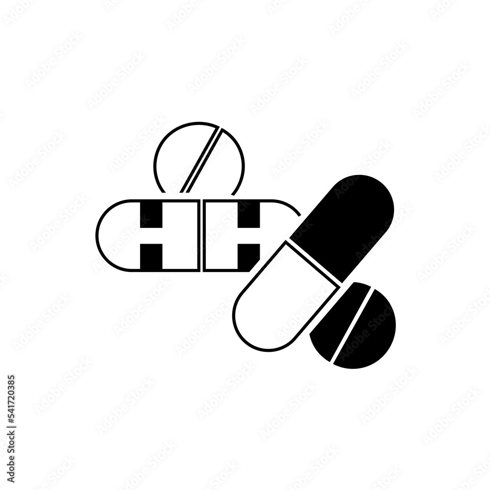 Drug icon vector design. Pill icons set medicament symbol Drug icon vector design. Pill icons set medicament symbol
