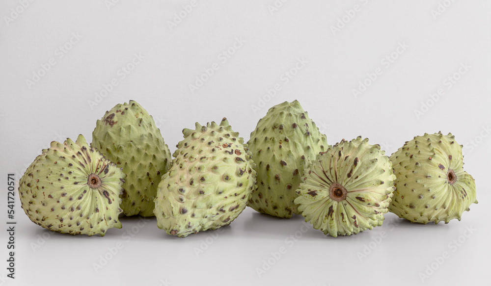 Six ripe annonas are waiting to be eaten Six ripe annonas are waiting to be eaten