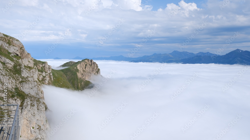 Niebla en el valle en Fuente Dé