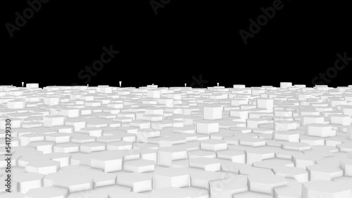 Hexagon Loop Animation Background Motion Graphic Background