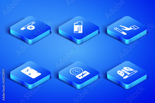 Set Disease lungs, No smoking, time, area, Lighter and Giving up cigarette icon. Vector