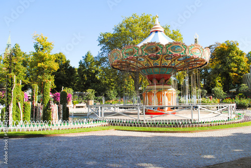 Canvas Print Tivoli Park in Copenhagen, Denmark