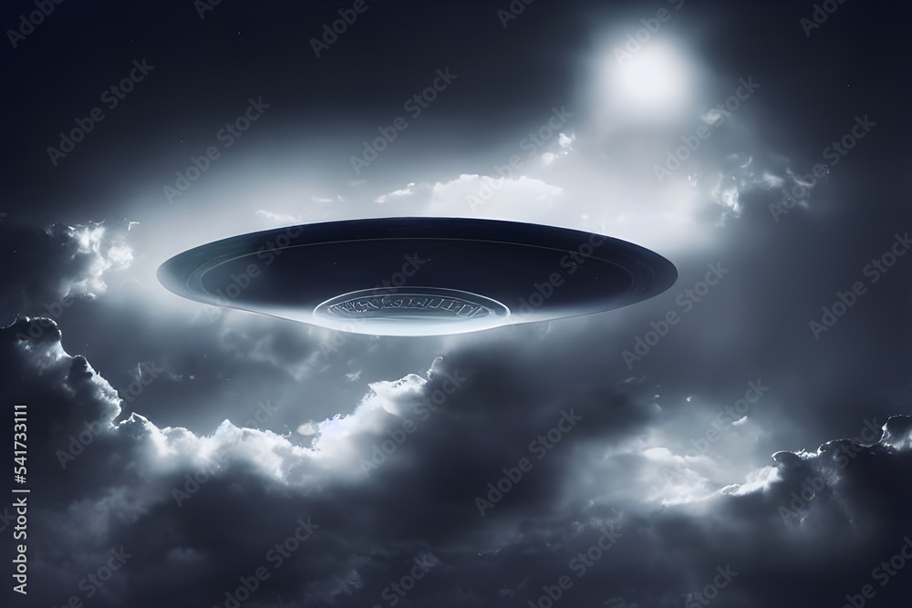 Flying saucer. UFO. UAP. The aliens have arrived. Flying saucer. UFO. UAP. The aliens have arrived.