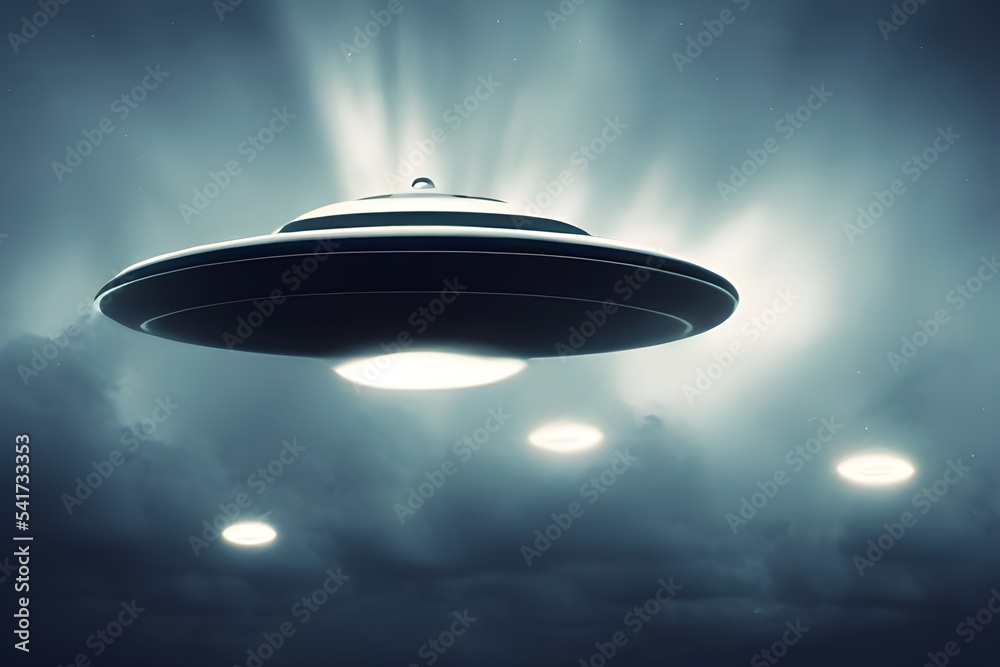 Flying saucer. UFO. UAP. The aliens have arrived. Flying saucer. UFO. UAP. The aliens have arrived.