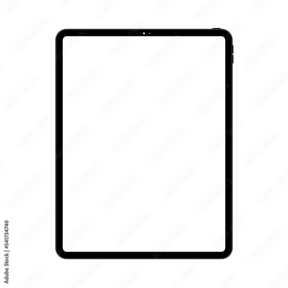 A transparent tablet, an isolated device, new technology, a simple illustration for websites and contents on white background, flat style art A transparent tablet, an isolated device, new technology, a simple illustration for websites and contents on white background, flat style art