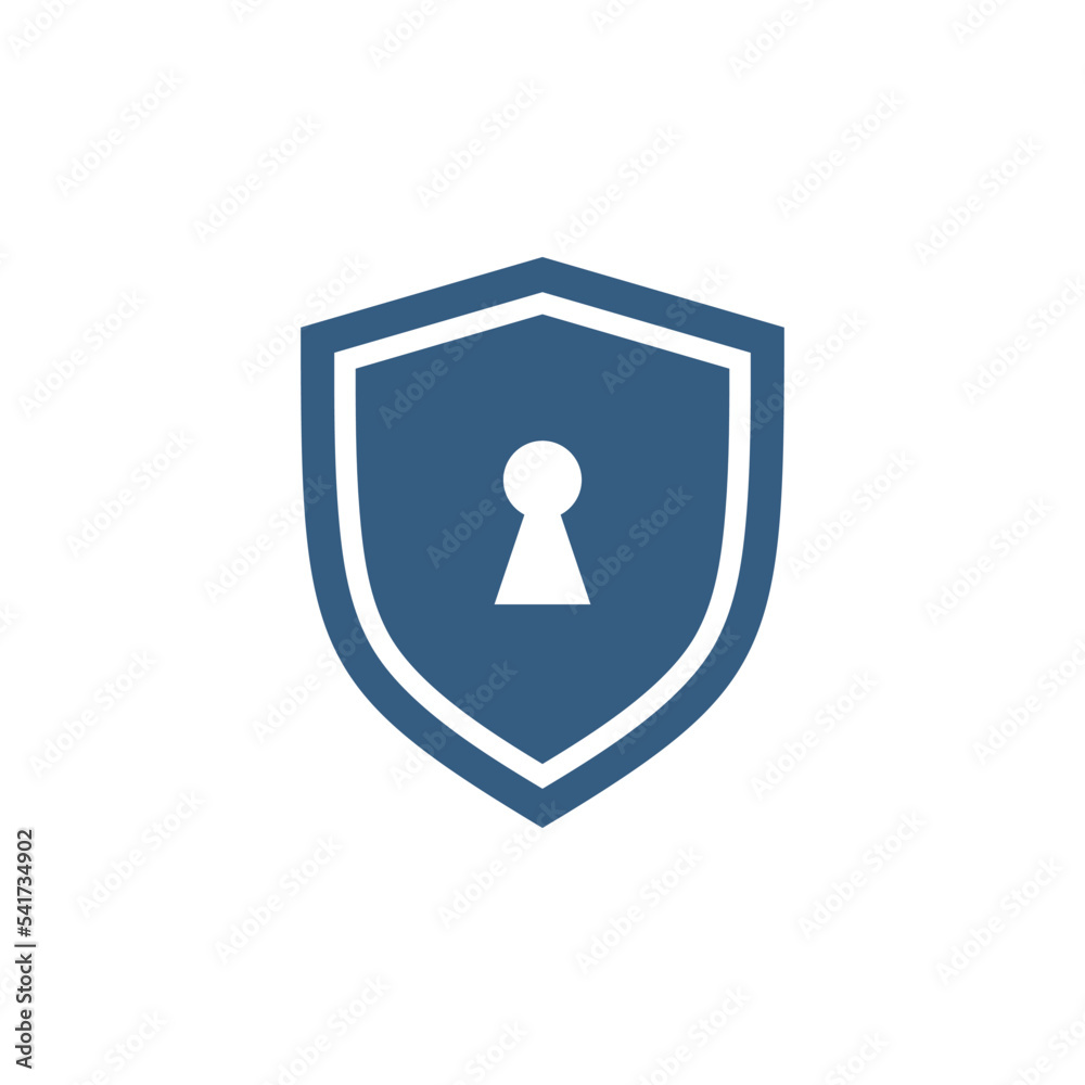 shield padlock keyhole icon vector template shield padlock keyhole icon vector template