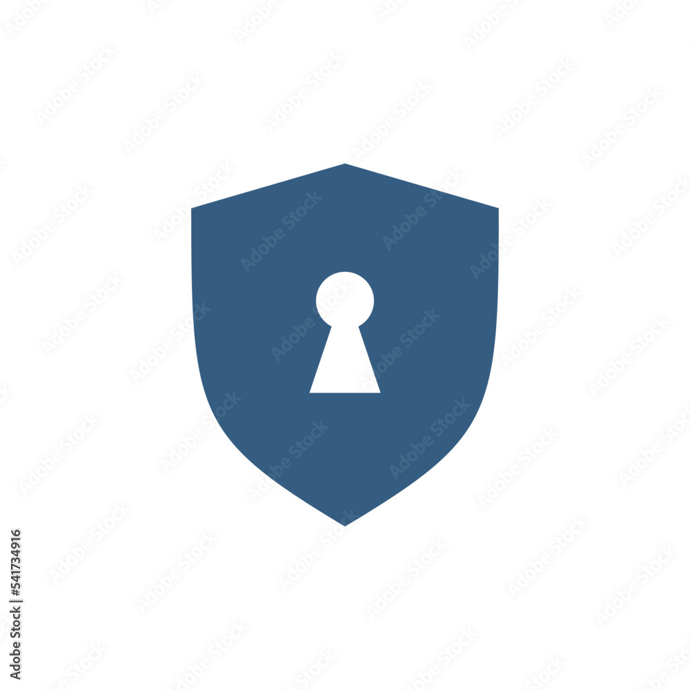 shield padlock keyhole icon vector template shield padlock keyhole icon vector template