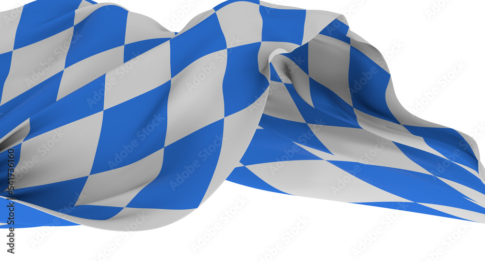 Bavarian flag using as background, 3d rendering panorama Bavarian flag using as background, 3d rendering panorama