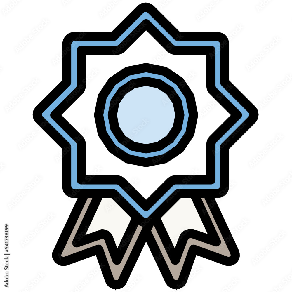 Ribbon Badge Vector Icon Ribbon Badge Vector Icon