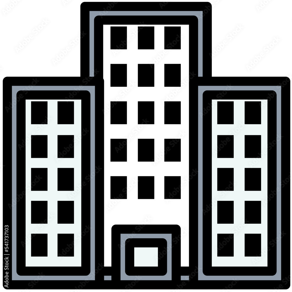 Hotel Building Vector Icon