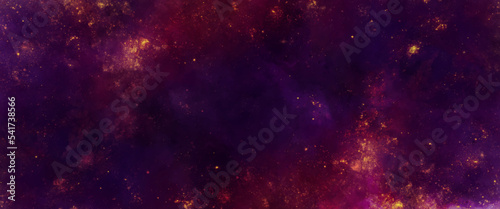 Abstract colorful background. Colorful acrylic watercolor grunge paint background. Outer space. Frost and lights background. Nebula and stars in space. © Aquarium