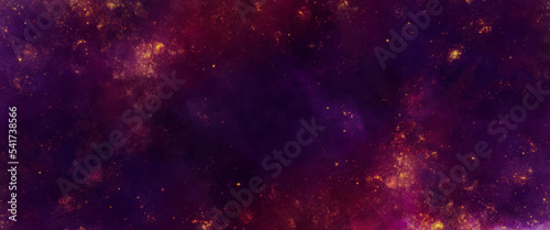 Abstract colorful background. Colorful acrylic watercolor grunge paint background. Outer space. Frost and lights background. Nebula and stars in space.