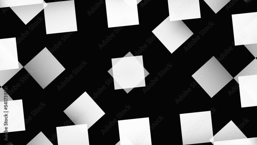 Looped Picture Stockvideo Pulsating black and white color pattern. Curved lines in ...