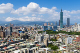 Taipei downtown city landscape