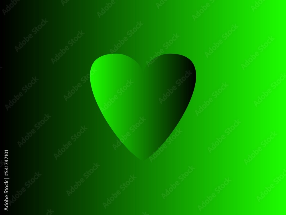 Gradient background with symbol heart Stock Illustration | Adobe Stock