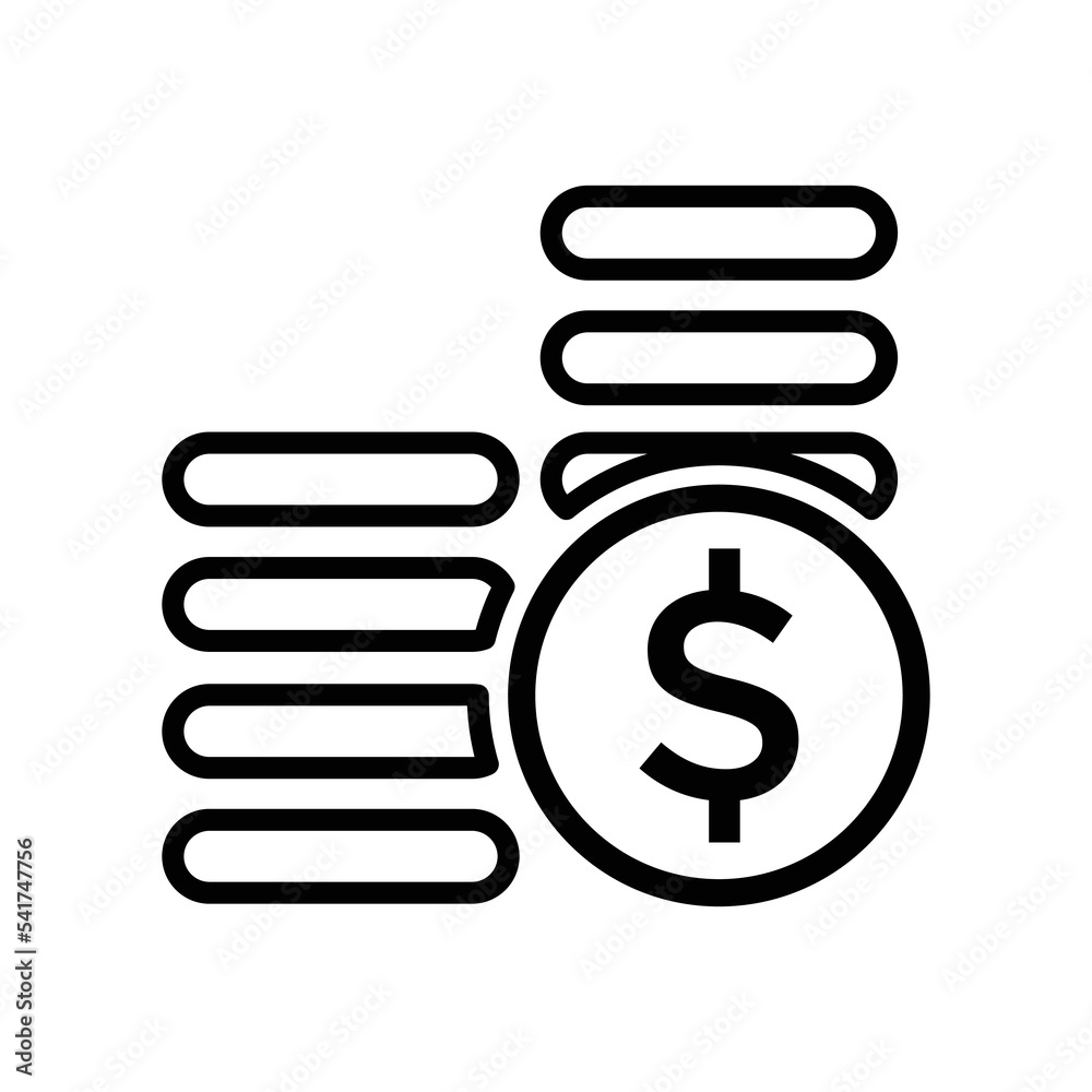 coin money icon design vector template coin money icon design vector template
