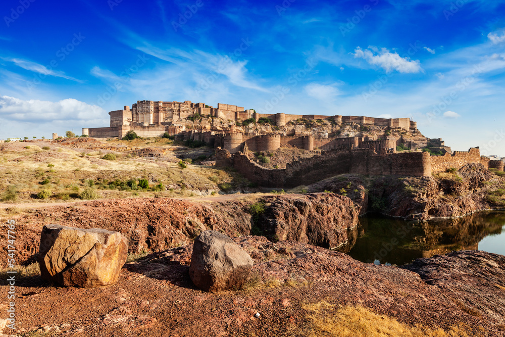 Majestic Mehrangarh Fort, Jodhpur, Rajasthan, India