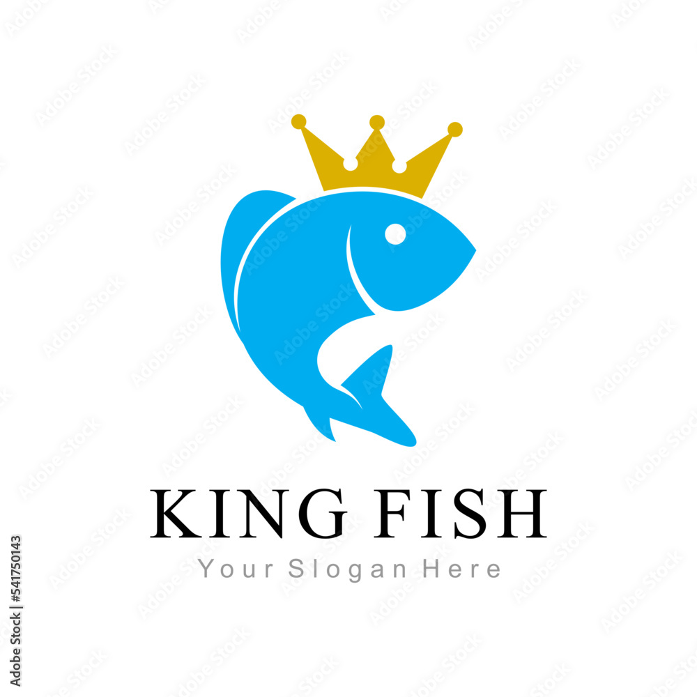 Obraz premium king fish logo