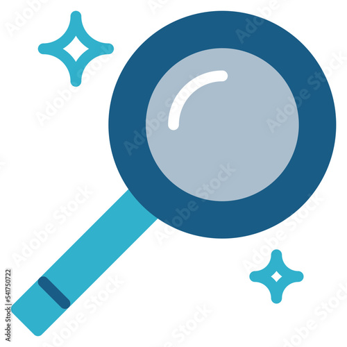 magnifier flat icon style