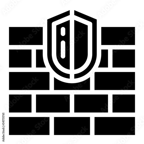 firewall glyph icon style