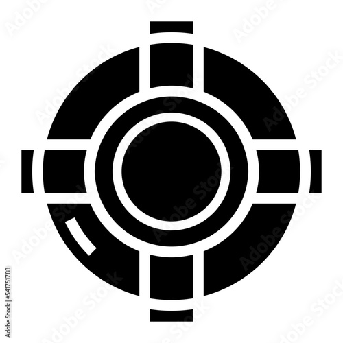 lifesaver glyph icon style