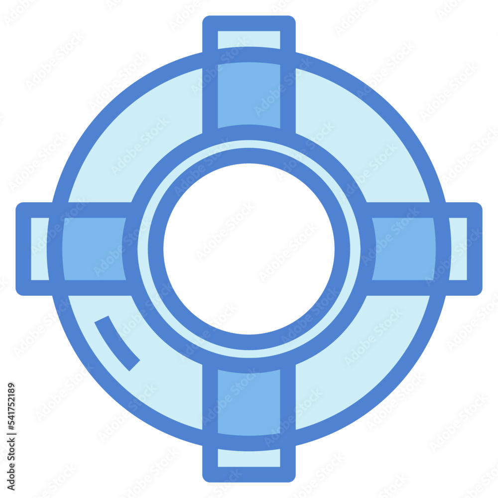 lifesaver two tone icon style lifesaver two tone icon style
