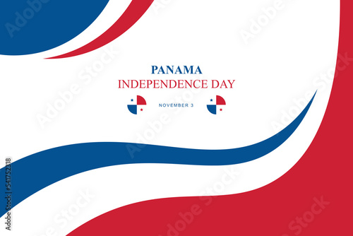 Panama independence day background.