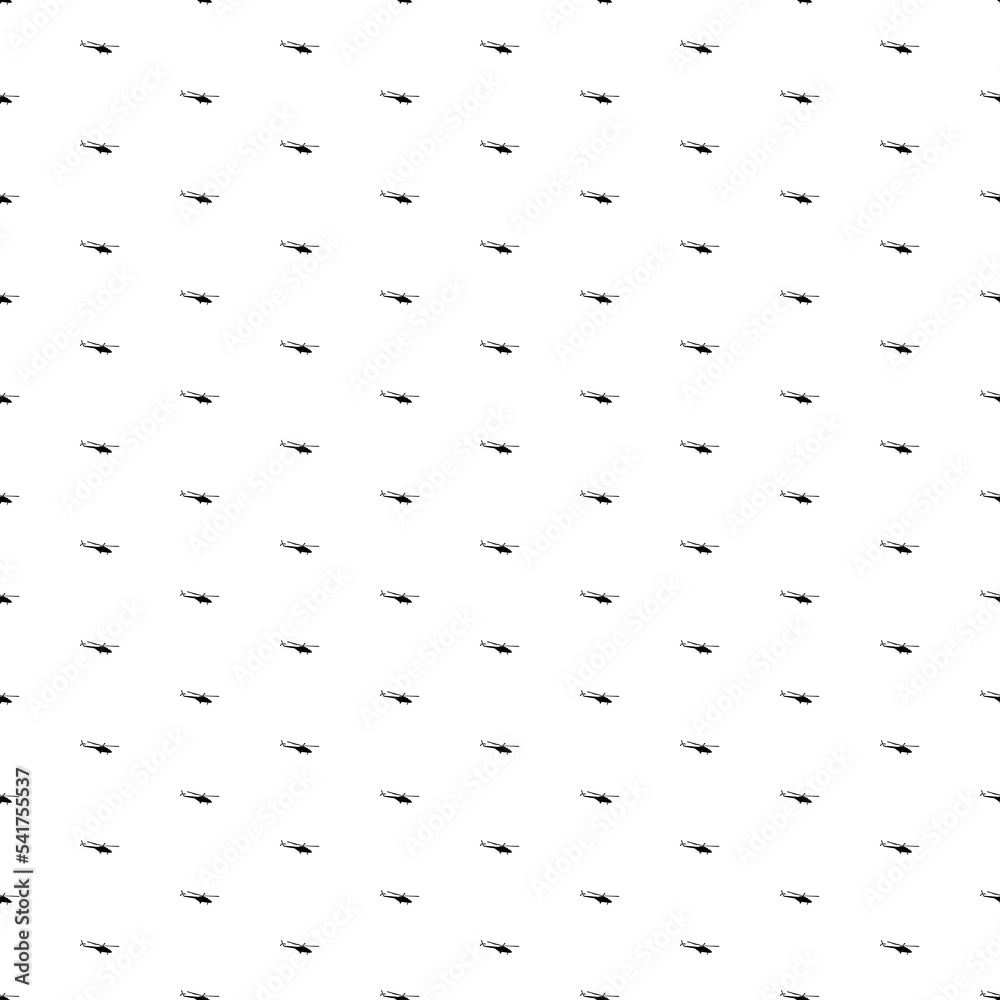 Square seamless background pattern from black helicopter symbols. The pattern is evenly filled. Vector illustration on white background Square seamless background pattern from black helicopter symbols. The pattern is evenly filled. Vector illustration on white background