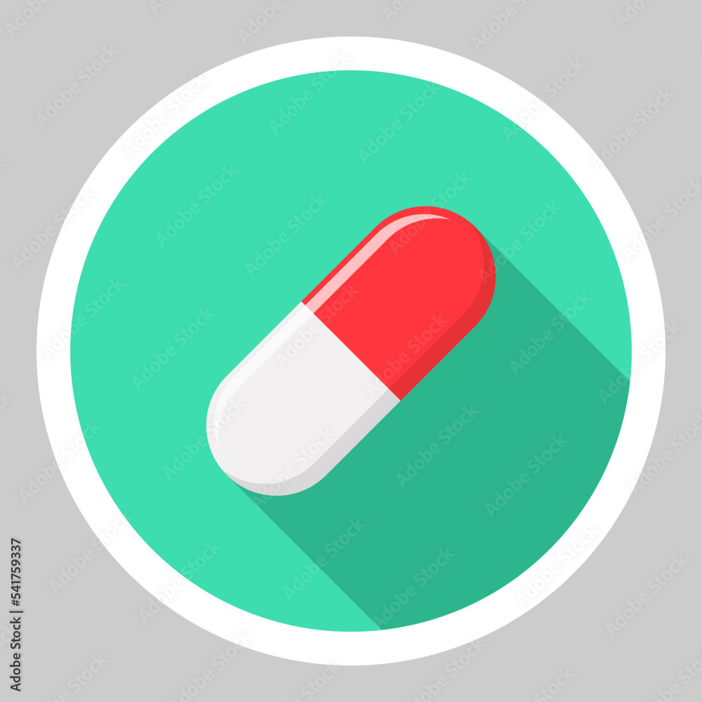Red Pill Capsule, Medicine, vector mark symbols green style. White Stroke design. Isolated icon. Red Pill Capsule, Medicine, vector mark symbols green style. White Stroke design. Isolated icon.