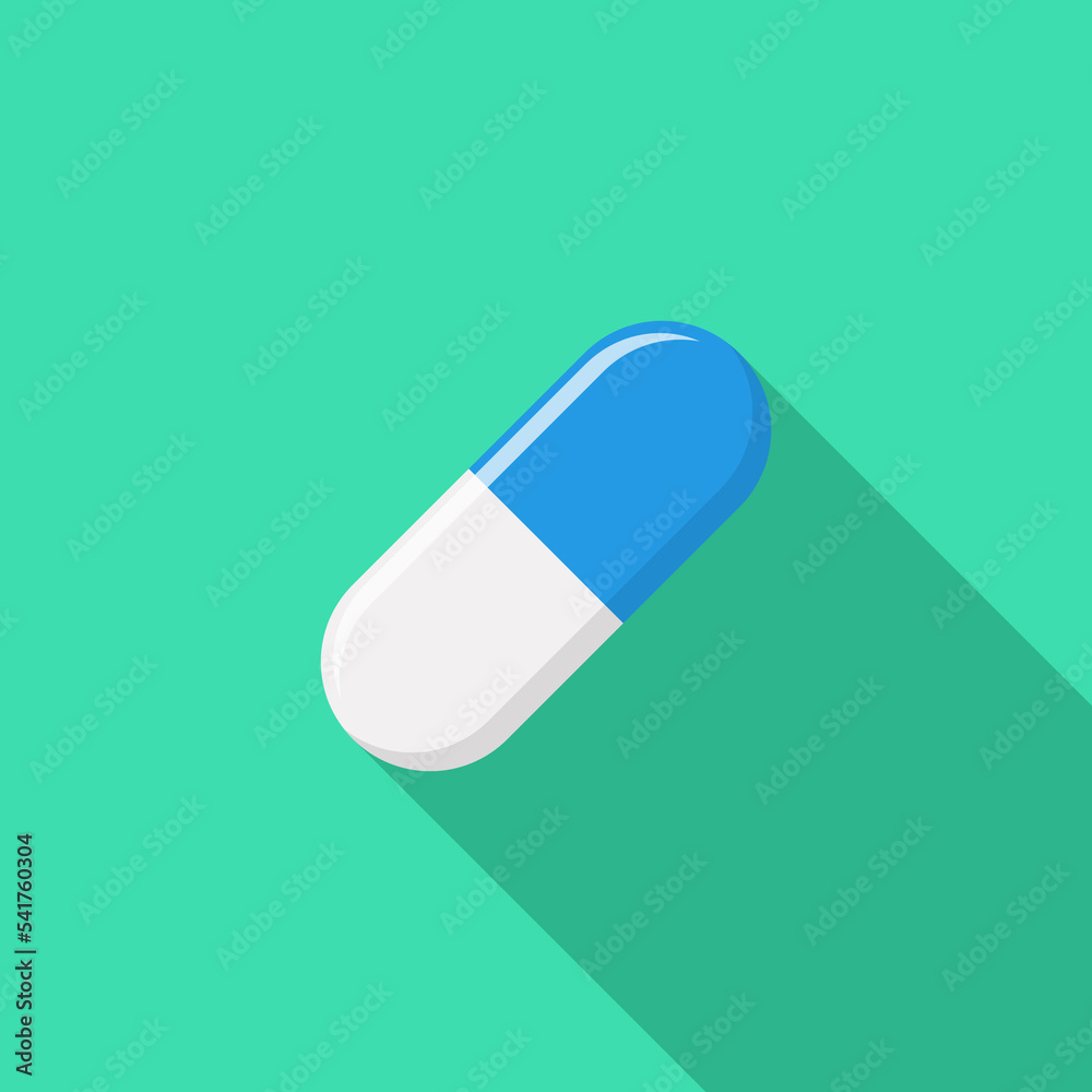Blue Pill Capsule, Medicine, vector mark symbols green style. Isolated icon. Blue Pill Capsule, Medicine, vector mark symbols green style. Isolated icon.