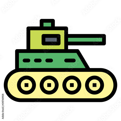 tank filled outline icon style